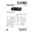 SONY TC-K790ES Service Manual cover photo