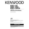 KENWOOD KDC-132CR Owner's Manual cover photo
