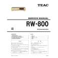 TEAC RW-800 Service Manual cover photo