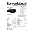 TECHNICS RSTR373 Service Manual cover photo