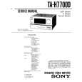SONY TAH7700D Service Manual cover photo