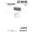 SONY ICFM410S Service Manual cover photo