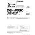 PIONEER DEH-P9350 Service Manual cover photo