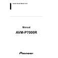 PIONEER AVM-P7000R Owner's Manual cover photo