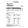 PIONEER KEHP6600RS EW Service Manual cover photo