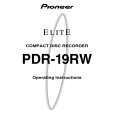 PIONEER PDR-19RW/KU/CA Owner's Manual cover photo