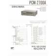 SONY PCM2700A Service Manual cover photo