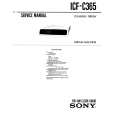 SONY ICF-C365 Service Manual cover photo