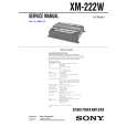 SONY XM222W Service Manual cover photo