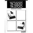 CASIO TK-2700 Owner's Manual cover photo