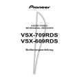 PIONEER VSX-609RDS/MYXJIGR Owner's Manual cover photo