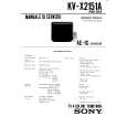 SONY KVX2151A Service Manual cover photo