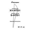 PIONEER X-HTD1/DBDXJ/RC Owner's Manual cover photo