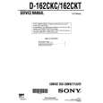 SONY D162CKC Service Manual cover photo