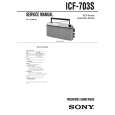 SONY ICF703S Service Manual cover photo