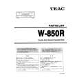 TEAC W-850R Service Manual cover photo