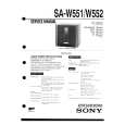 SONY SAW552 Service Manual cover photo