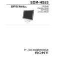 SONY SDM-HS53 Service Manual cover photo