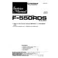 PIONEER F-550RDS Service Manual cover photo