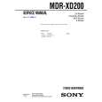 SONY MDRXD200 Service Manual cover photo