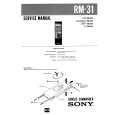 SONY RM31 Service Manual cover photo