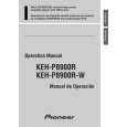 PIONEER KEH-P8900R/EW Owner's Manual cover photo