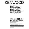 KENWOOD KDC-MP642U Owner's Manual cover photo