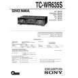 SONY TC-WR635S Service Manual cover photo