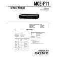 SONY MCE-F11 Service Manual cover photo