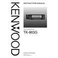 KENWOOD TK-863G Owner's Manual cover photo