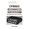 CRATE CPB150 Owner's Manual cover photo