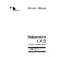 NAKAMICHI LX3 Service Manual cover photo