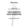 PIONEER VSXD859TX Owner's Manual cover photo