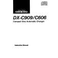 ONKYO DXC606 Owner's Manual cover photo