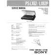 SONY PSLX62 Service Manual cover photo
