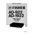 FISHER AD1922 Service Manual cover photo