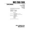 SONY MHC-2900 Service Manual cover photo