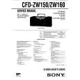 SONY CFDZW150 Service Manual cover photo