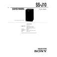 SONY SS-J10 Service Manual cover photo