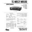SONY TCWR590 Service Manual cover photo