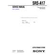 SONY SRSA17 Service Manual cover photo