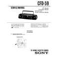 SONY CFD-59 Service Manual cover photo