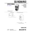 SONY SSGRG99 Service Manual cover photo