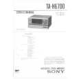 SONY TA-H6700 Service Manual cover photo