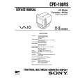 SONY CPD100VS Service Manual cover photo