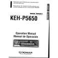 PIONEER KEHP5650 Owner's Manual cover photo