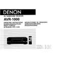 DENON AVR1000 Owner's Manual cover photo