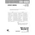 SONY CDX6060 Service Manual cover photo