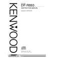 KENWOOD DPR893 Owner's Manual cover photo