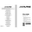 ALPINE PXAH600 Owner's Manual cover photo
